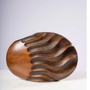 New 14" Wood Vase Decoration